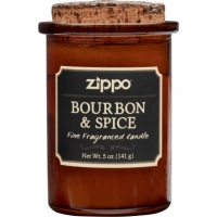 Ароматизированная свеча ZIPPO Bourbon & Spice, воск/хлопок/кора древесины/стекло, 70×100 мм купить в Челябинске