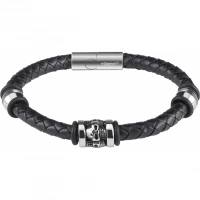 Браслет Zippo Three Charms Leather Bracelet 3 с шармами (20 см) купить в Челябинске