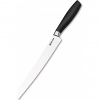 Кухонный хлебный нож Bker Core Professional Bread Knife, 220 мм, сталь X50CrMoV15, рукоять пластик купить в Челябинске