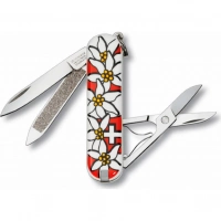 Нож перочинный Victorinox Edelweiss 0.6203.840 58мм 7 функций дизайн рукояти Эдельвейс купить в Челябинске