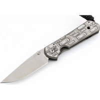Нож складной Chris Reeve Large Sebenza 21, сталь CPM S35VN, рукоять титан с рисунком Perception купить в 