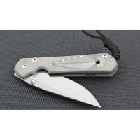 Нож складной Chris Reeve Large Sebenza 21 Unique Graphics In Reverse Silver Contrast, сталь CPM-S35VN, рукоять титан купить в 