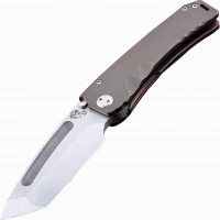 Нож складной Medford Marauder Tanto, сталь D2 Tool Steel, рукоять титановый сплав, бронзовый купить в Челябинске