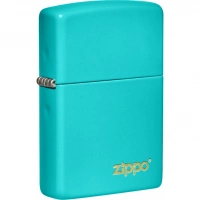 Зажигалка Classic Flat Turquoise ZIPPO Logo купить в Челябинске