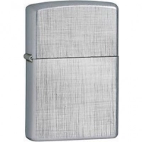 Зажигалка ZIPPO Linen Weave с покрытием Brushed Chrome, латунь/сталь, серебристая, матовая, 36x12x56 мм купить в Челябинске