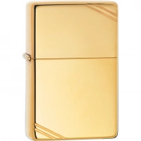 Зажигалка ZIPPO Vintage™ с покрытием High Polish Brass купить в Челябинске